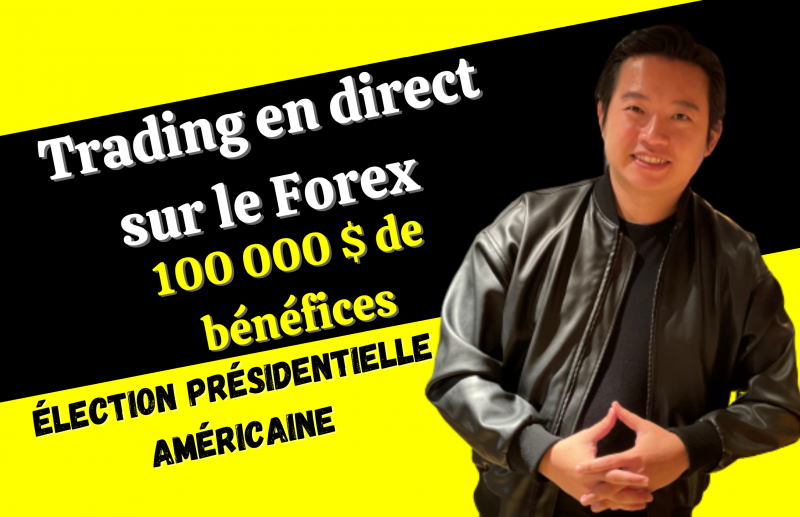 Live Trade - Décomposition de l'élection présidentielle américaine (Donald Trump vs Hillary Clinton) - 100K$ de profit